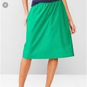 Gap Kelly Green Midi Skirt